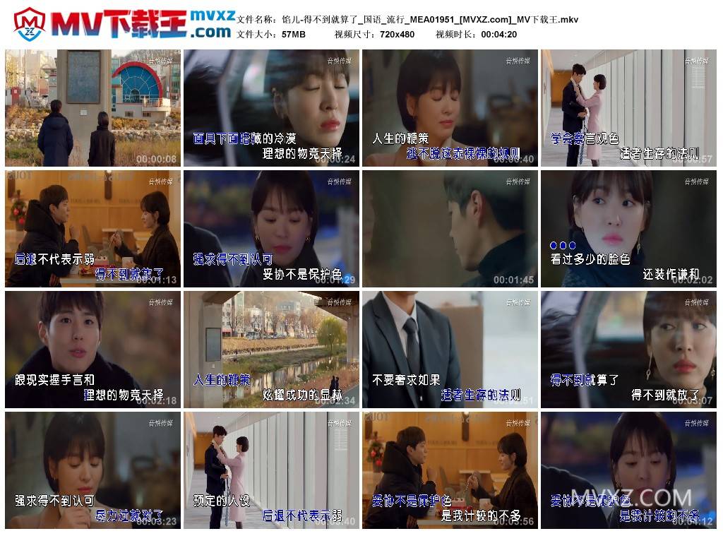 馅儿-得不到就算了_国语_流行_MEA01951